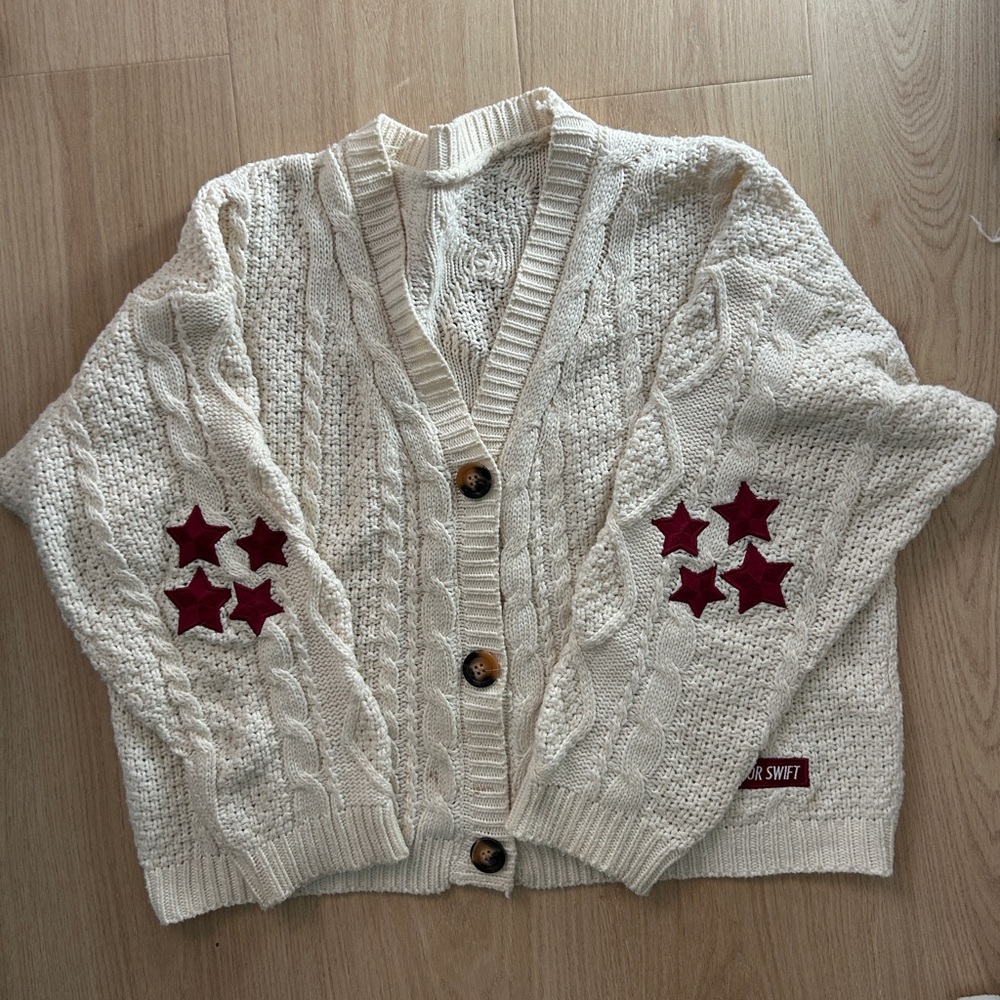 Taylor Swift Red TV Official Cardigan Size MD/LG